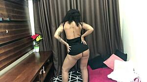 Latina Ebony Amateur Craves Big Cock for Assfucking and Pussy Play