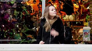 2014-05-20 malvina shopping girl striptease 😊