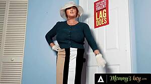 mommys boy pov: your conservative christian redhead stepmom gets lustful seeing your dick