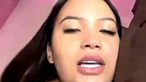 Big black cock negro fucks delicious Japanese Lina Nakamura doggystyle