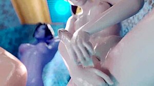 Unreal! Three animated dickgirls bang each other in tight asses and spray cum everywhere in 3D futanari sex!