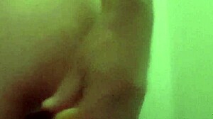 I'm trying anal with my dildo in the shower for some self-pleasure.