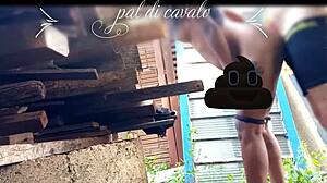 no aniversario, fodi a gostosa do meu amigo no quintal com lingerie e gangbang