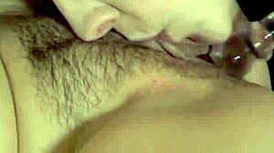 Beautiful Jenna Sativa's hot lesbian scene with dildo licking and fingering!