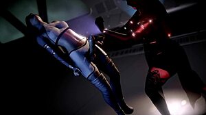 Feeling the intense pleasure of a space handjob with telekinesis