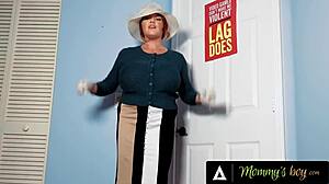 mommys boy pov: your conservative christian redhead stepmom gets lustful seeing your dick