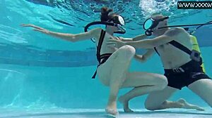 minnie manga takes dick underwater in hentai