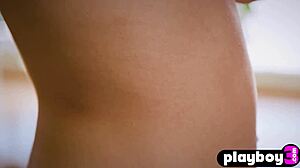 Cute Eyes Milf Uma Jolie Undresses In Striptease, Ripping Clothes To Pose Naked And Show Her Perfect Big Booty