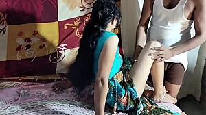 Beautiful indian girl with hot figure in homemade country video