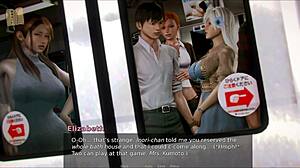 Exploring the academy in this anime game.