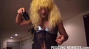 Open your cheeks and get ready for my strapon