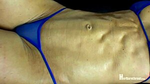 baile's muscles rip through panties