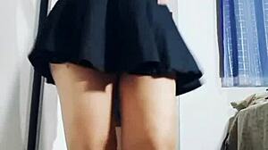 Intense compilation of Mirella Delicia stripping and masturbating with dildo