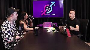 Freddy the king of dogging in sheer red lingerie, doggystyle without stopping 😏