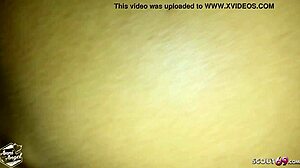 Young German Couple's Amateur Sex Ends with Cum on Feet – Risky Fun?