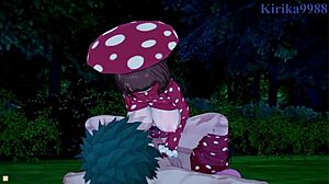 Kinoko Komori and Mei Hatsume fuck Izuku Midoriya in intense creampie hentai