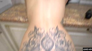 Horny couple fucking and play pussy vibrator - cum on ass