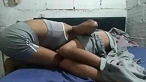 latina stepsister masturbates alone at home