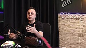 Freddy the king of dogging in sheer red lingerie, doggystyle without stopping 😏