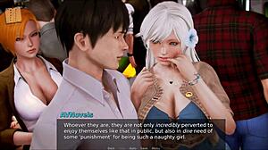 Exploring the academy in this anime game.