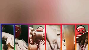 Intense compilation of Mirella Delicia stripping and masturbating with dildo