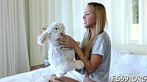 That lustful little 18+ chick is inviting a boy over for some hardcore fucking