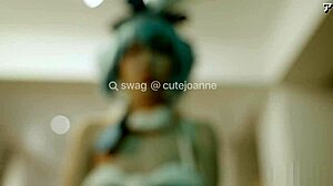 cute cosplayer cutejoanne bent over and fucked hard by wild fans