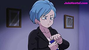 Bulma, use those huge tits to fuck me, Vegeta!