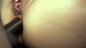 In the fake taxi, she pulls her pink thong aside and rides big cock cowgirl before anal fucking