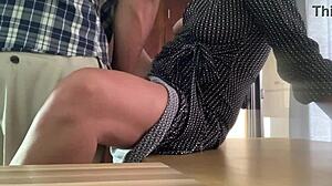 secret office affair: boss caught fucking secretary on cam