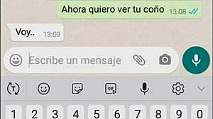 my sister-in-law's whore sends everything on whatsapp