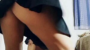 Intense compilation of Mirella Delicia stripping and masturbating with dildo