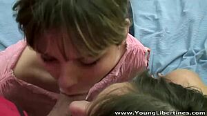 Young Libertines - Amazing Bisexual Threesome Olimpia