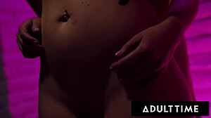 i can’t get enough of dominating her. casey calvert teaches victoria voxxx rough femdom licks.