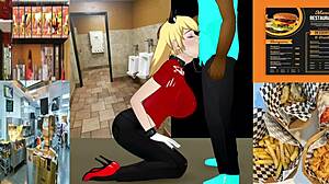 Jonnystone Visits Girlfriend on Lunch Break for Deepthroat and Interracial Action