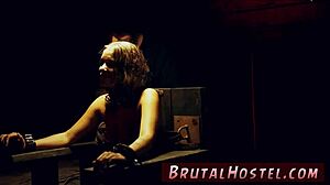 Held down rough, fed up with waiting for a taxi, naive youthful teen bound in extreme car domination.