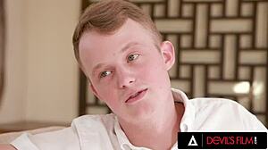 In Devils Film, horny 18-year-old babe Sera Ryder fucks the teen she's babysitting.