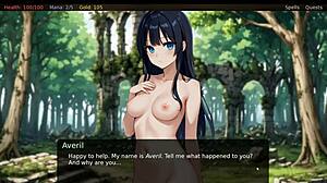 Yo, this angel pussy in hentai game made him cum fast! 😍