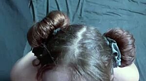 Goth Girlfriend Gets Massive Facial