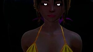 I play as Trina's goddess with fingering and handjob