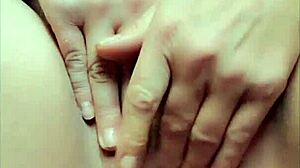 amateur tries a large dildo for anal play