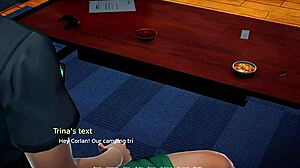 I play as Trina's goddess with fingering and handjob