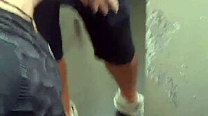 Was I Sucking The Married Man's Dick In The Urinal? The Cleaner Caught Me!