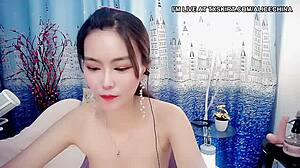 cute asian student chats online with sexy body