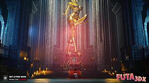 BRUNETTE FUTA BEGS BLONDE GODDESS FOR HARD FUCKING IN DOGGYSTYLE DRILLED POSITION