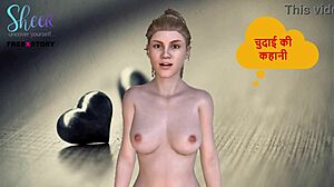 I-I had hindi audio sex story chudai with office aunty.