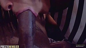 i'm tellin' the hermosa morrita to take my big black cock deepthroat