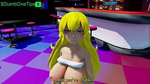 Futa action happening at the bar with RWBY crew