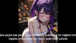 Shogun Raiden Part 2: Femdom JOI and CEI in Español Anime