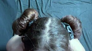 Goth Girlfriend Gets Massive Facial